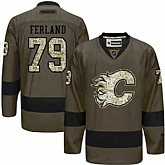 Glued Calgary Flames #79 Michael Ferland Green Salute to Service NHL Jersey,baseball caps,new era cap wholesale,wholesale hats